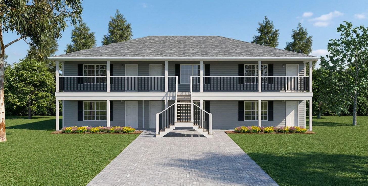 6 unit apartment plan J1103-11-6B
